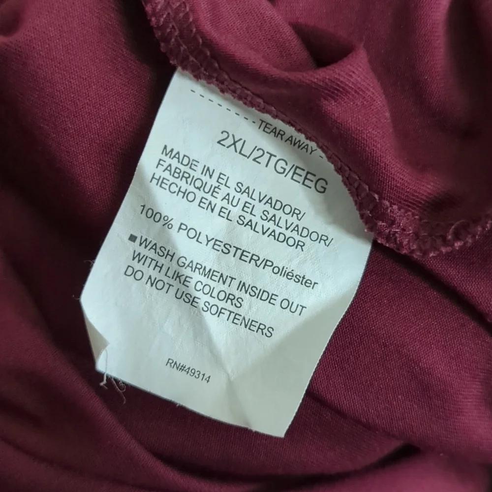 Adidas Boston College Maroon Long Sleeve Top Size 2XL - Picture 7 of 10